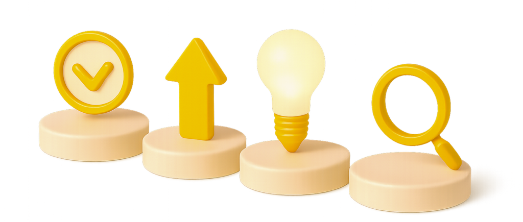 Creative Bulls icone processo di lead generation – validazione, crescita, idee e ricerca prospect per marketing B2B.